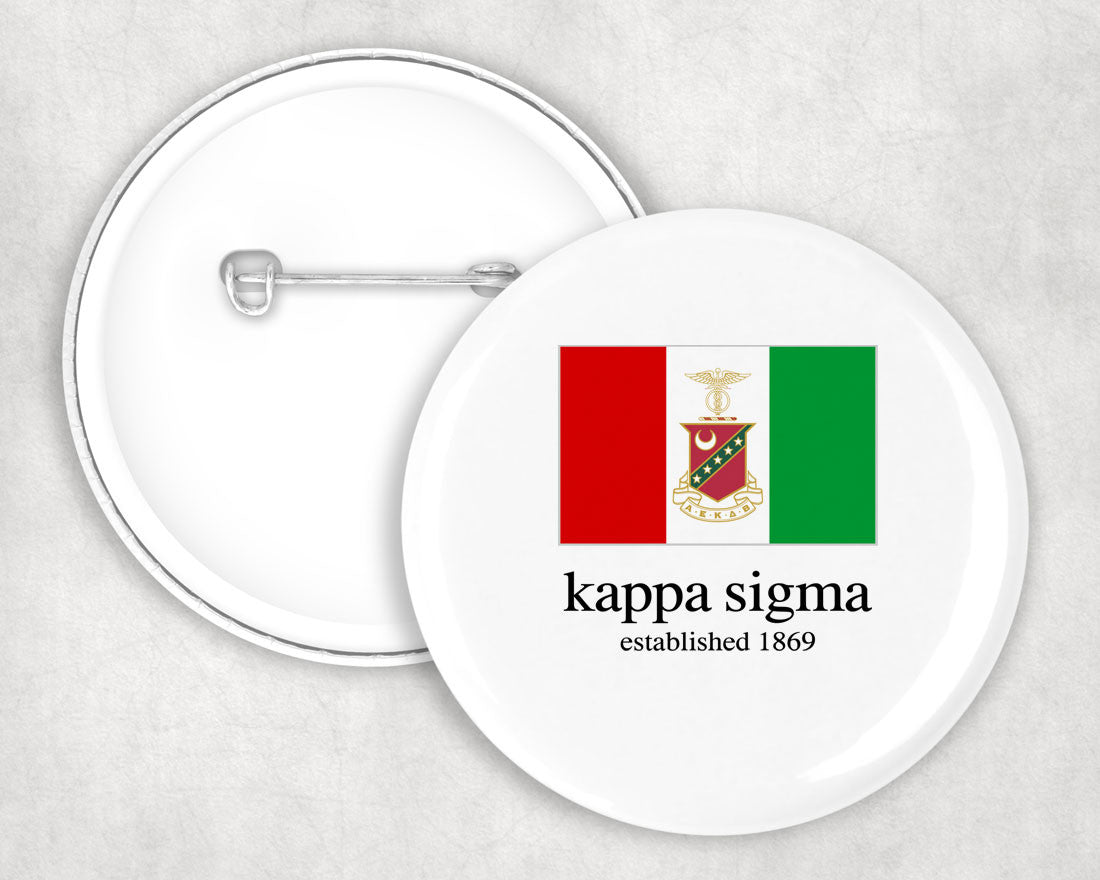 Kappa Sigma Flag Button Kappa Sigma Flag Button