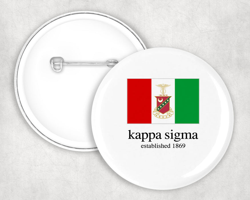 Kappa Sigma Flag Button Kappa Sigma Flag Button