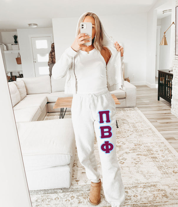 Pi Beta Phi Lettered Sweatpants Pi Beta Phi Lettered Sweatpants