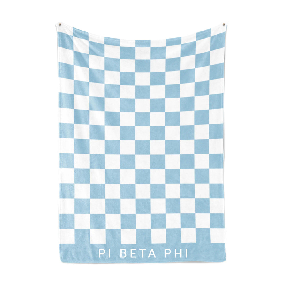 Pi Beta Phi Sherpa Checkerboard Throw Blankets Pi Beta Phi Sherpa Checkerboard Throw Blankets