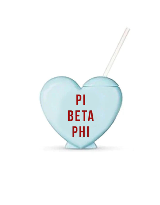 Pi Beta Phi Heart Shaped Tumblers Pi Beta Phi Heart Shaped Tumblers