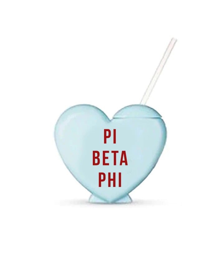 Pi Beta Phi Heart Shaped Tumblers Pi Beta Phi Heart Shaped Tumblers