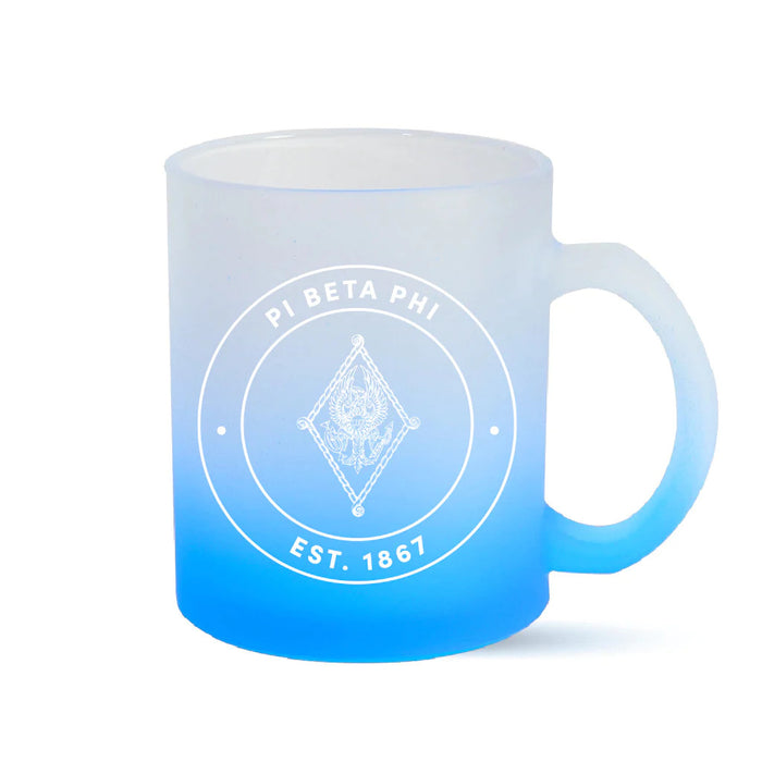 Pi Beta Phi Ombre Glass Mugs Pi Beta Phi Ombre Glass Mugs