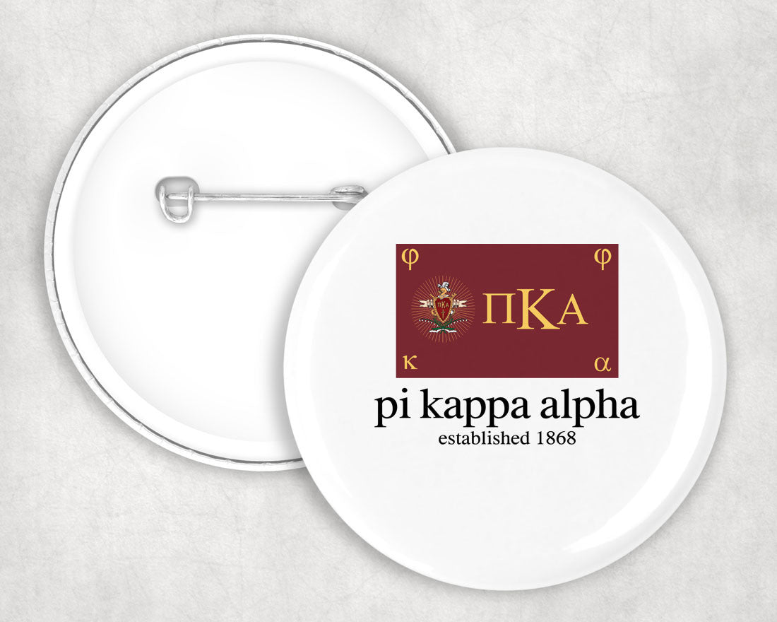 Pi Kappa Alpha Flag Button Pi Kappa Alpha Flag Button
