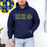 Pi Kappa Phi Fraternity Crest Shield Twill Letter Hooded Sweatshirt Pi Kappa Phi Fraternity Crest - Shield Twill Letter Hooded Sweatshirt
