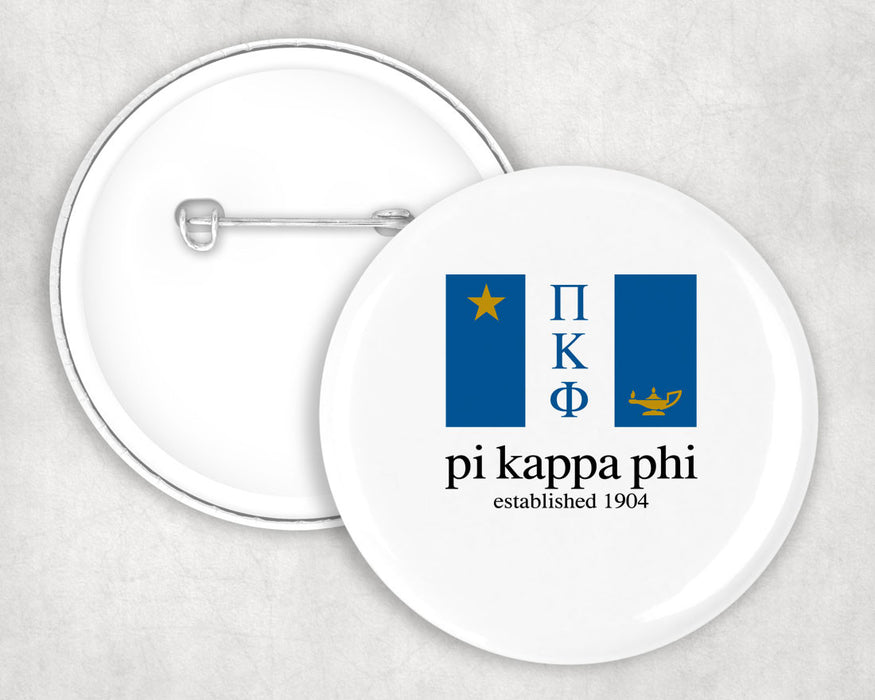 Pi Kappa Phi Flag Button Pi Kappa Phi Flag Button