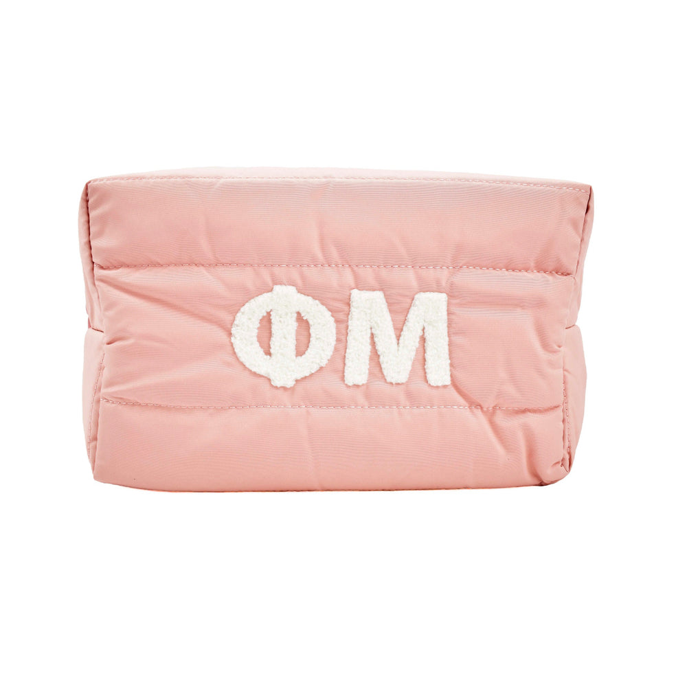 Phi Mu Puffer Style Makeup Bag Phi Mu Puffer Style Makeup Bag