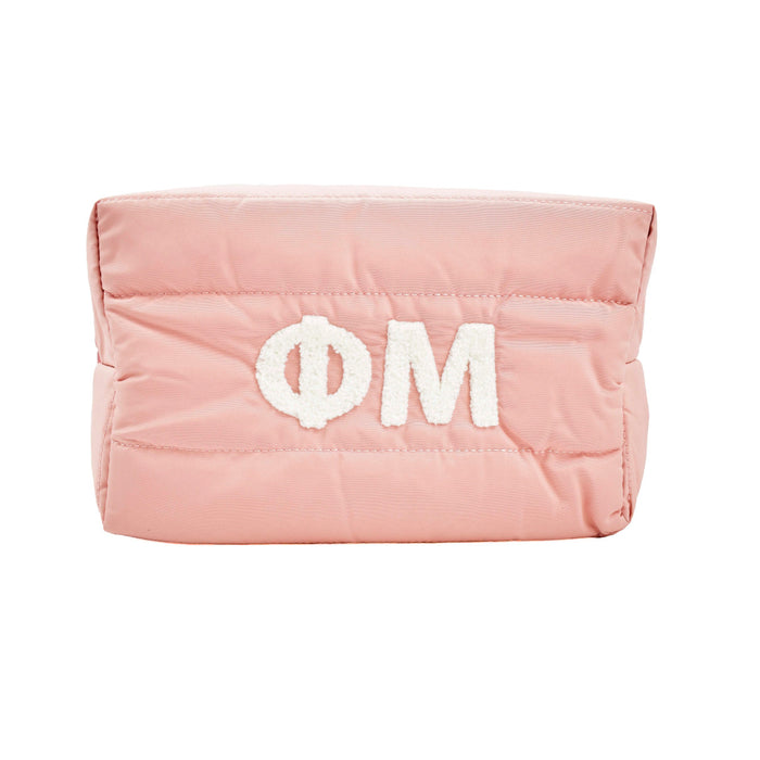 Phi Mu Puffer Style Makeup Bag Phi Mu Puffer Style Makeup Bag