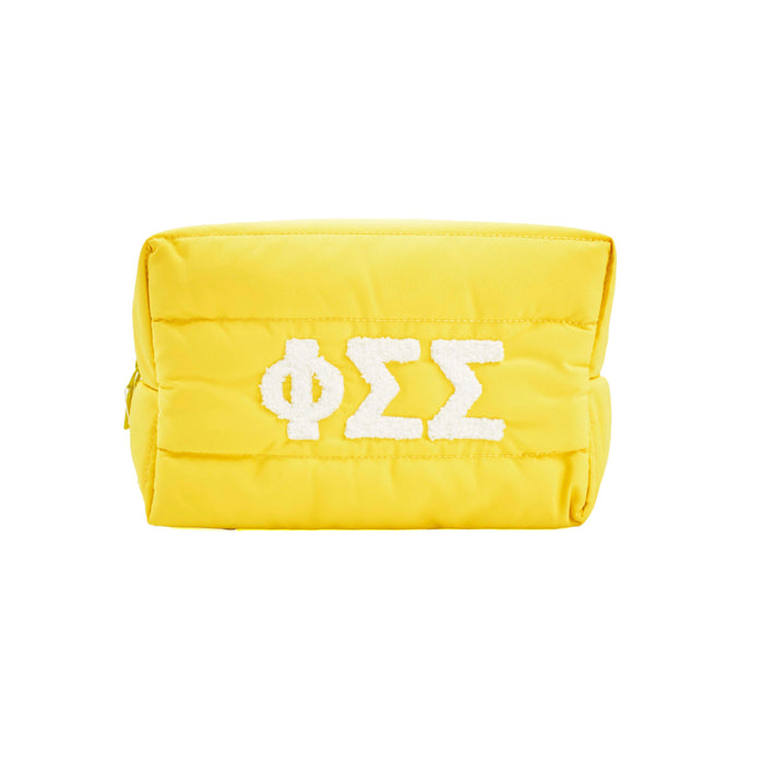 Phi Sigma Sigma Puffer Style Makeup Bag Phi Sigma Sigma Puffer Style Makeup Bag