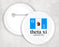 Theta Xi Flag Button Theta Xi Flag Button