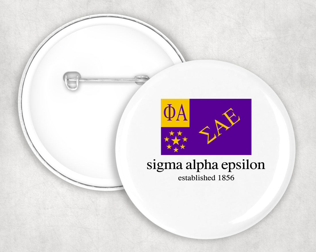 Sigma Alpha Epsilon Flag Button Sigma Alpha Epsilon Flag Button