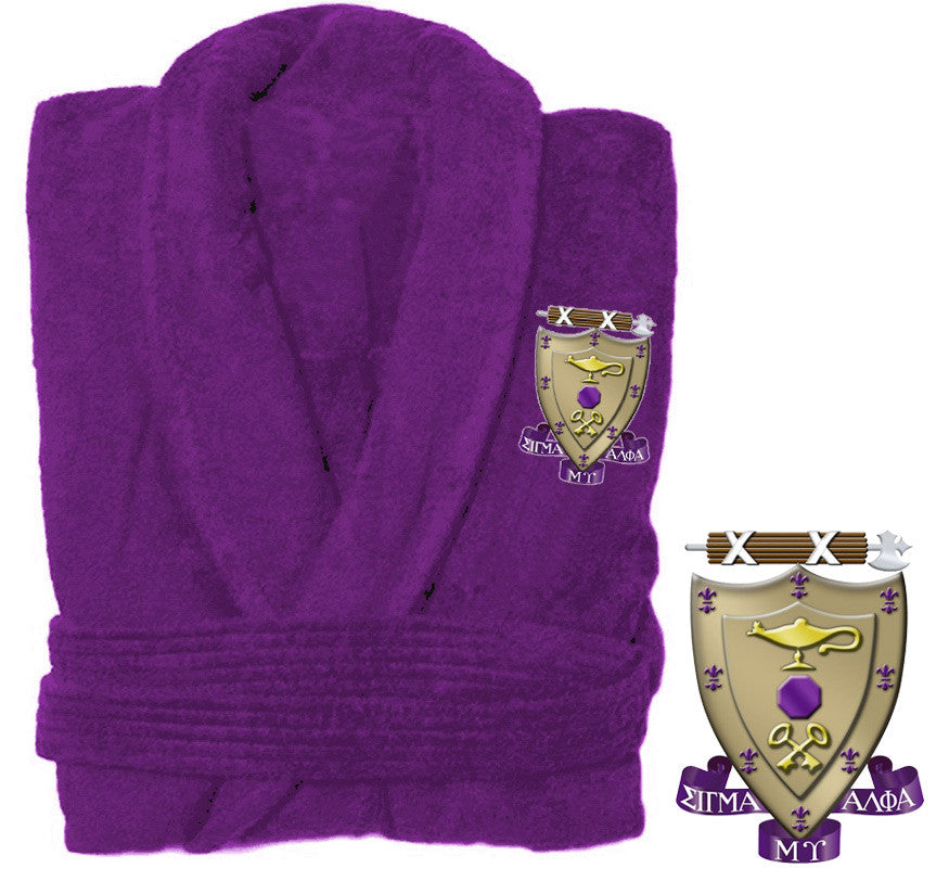Discount Sigma Alpha Mu Bathrobe DISCOUNT-Sigma Alpha Mu Bathrobe