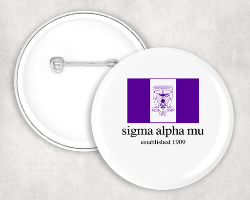 Sigma Alpha Mu Sigma Alpha Mu Flag Button
