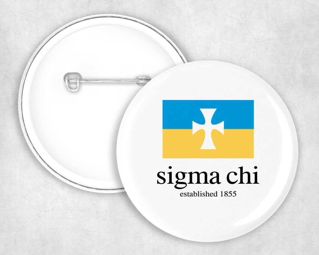 Sigma Chi Flag Button Sigma Chi Flag Button