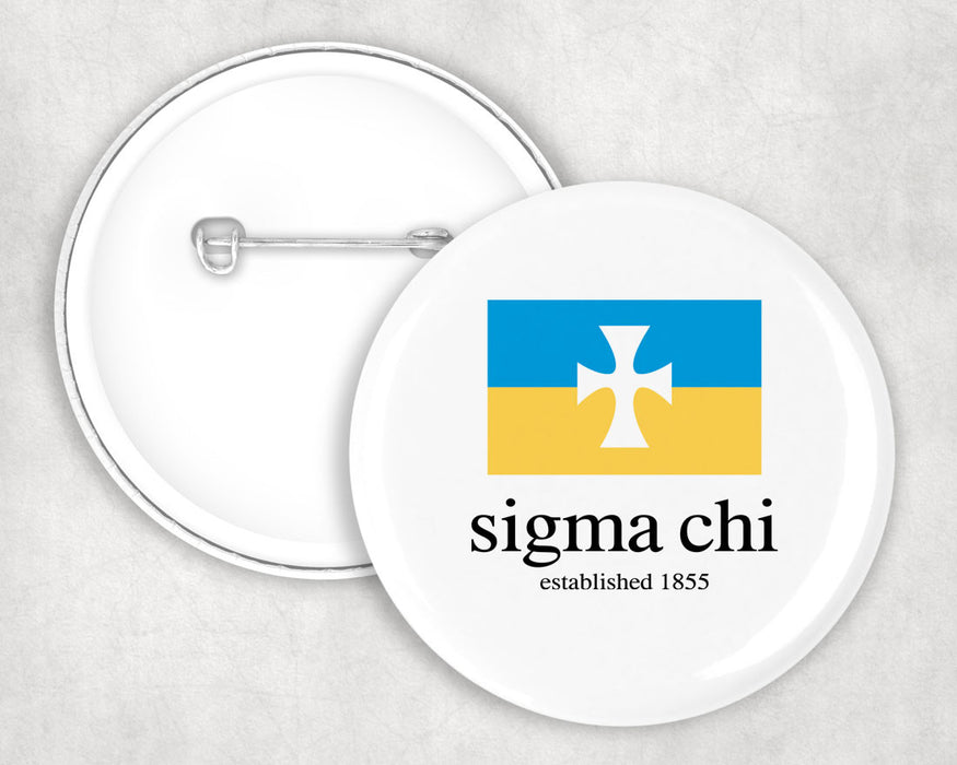 Sigma Chi Flag Button Sigma Chi Flag Button