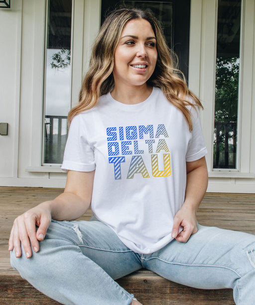 Sigma Delta Tau Sigma Delta Tau Big Lines Tee