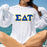 Sigma Delta Tau Custom Twill Long Tee Sigma Delta Tau Custom Twill Long Tee