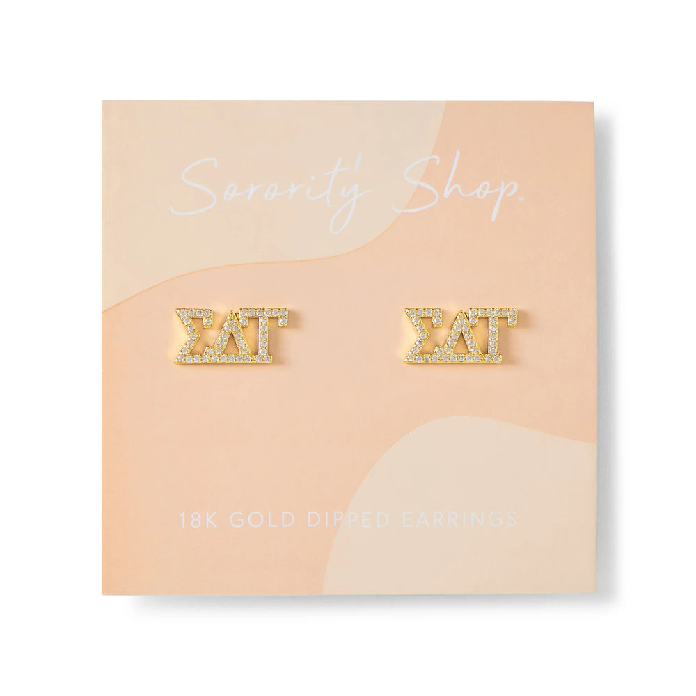 Sigma Delta Tau Studded Earrings Sigma Delta Tau Studded Earrings