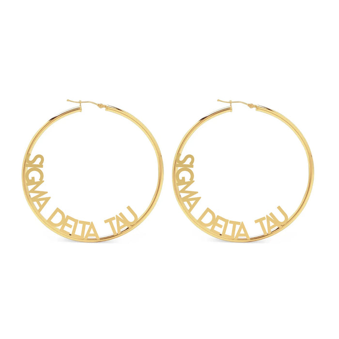 Sigma Delta Tau Hoop Earrings Sigma Delta Tau Hoop Earrings