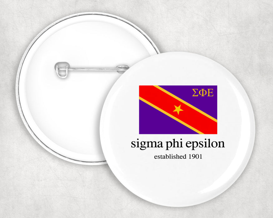Sigma Phi Epsilon Flag Button Sigma Phi Epsilon Flag Button