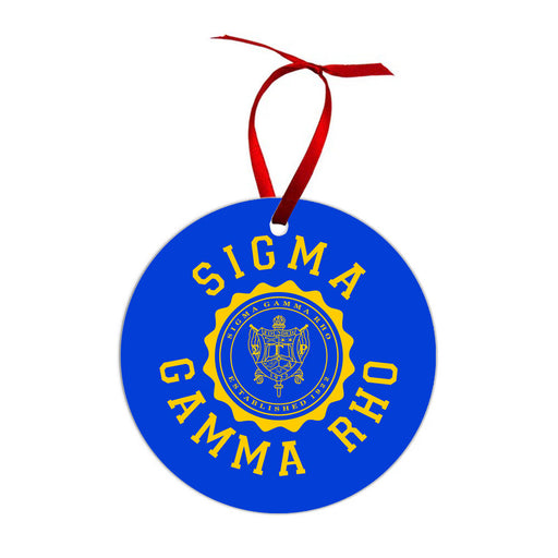 Sigma Gamma Rho Sigma Gamma Rho Shield  Christmas Ornaments