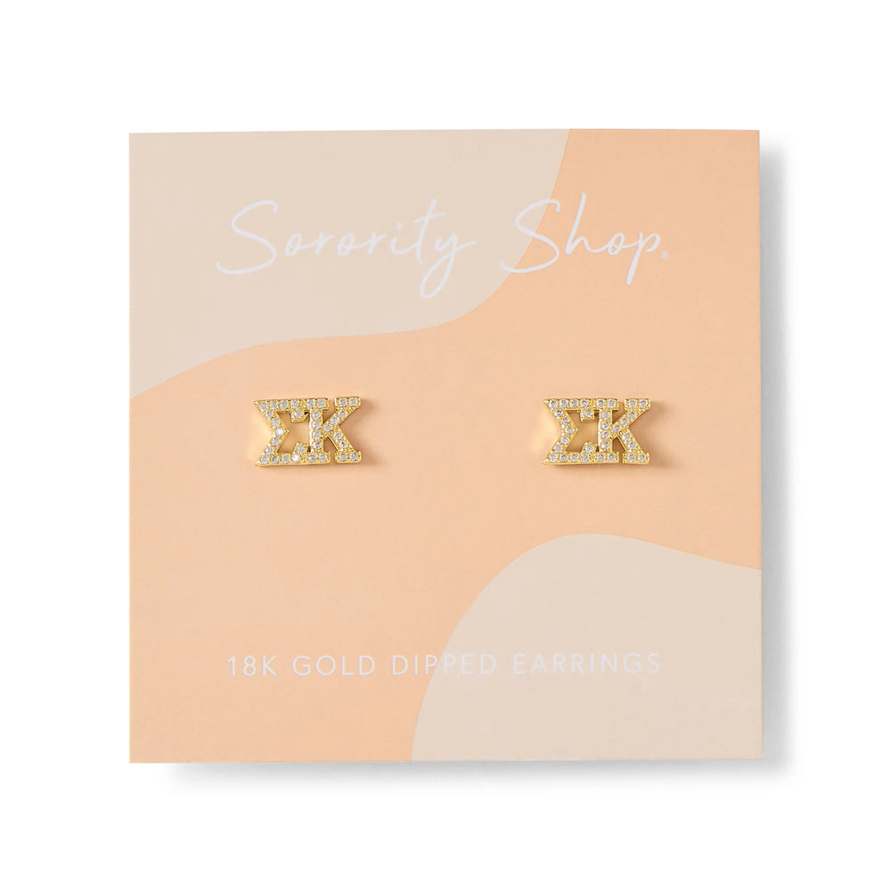 Sigma Kappa Studded Earrings Sigma Kappa Studded Earrings