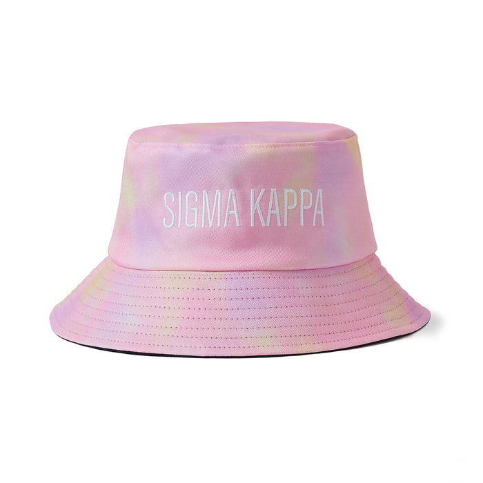 Sigma Kappa Tie Dye Pastel Bucket Hat Sigma Kappa Tie Dye Pastel Bucket Hat