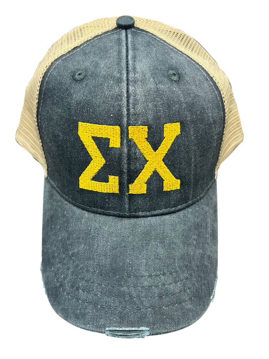 Sigma Chi Distressed Trucker Hat Sigma Chi Distressed Trucker Hat