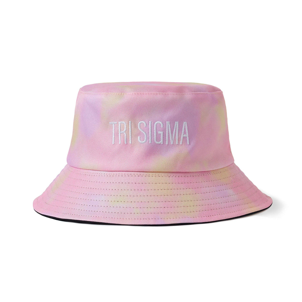 Sigma Sigma Sigma Tie Dye Pastel Bucket Hat Sigma Sigma Sigma Tie Dye Pastel Bucket Hat