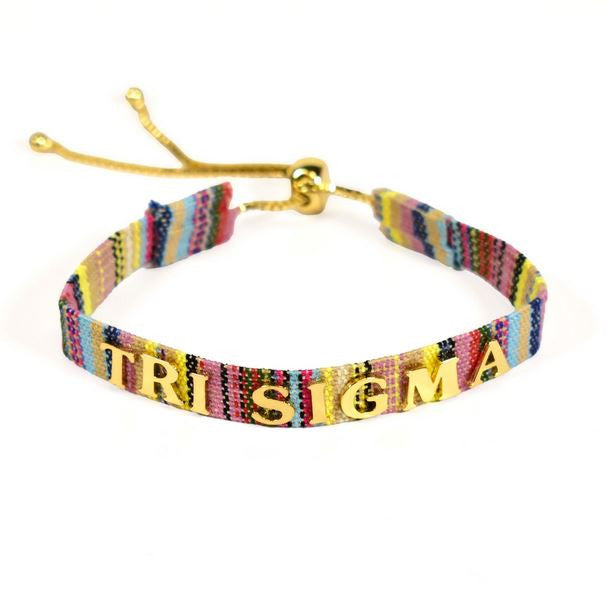 Sigma Sigma Sigma Woven Bracelet Sigma Sigma Sigma Woven Bracelet