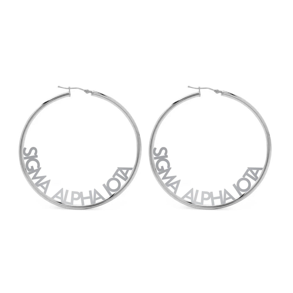 Sigma Alpha Iota Hoop Earrings Sigma Alpha Iota Hoop Earrings