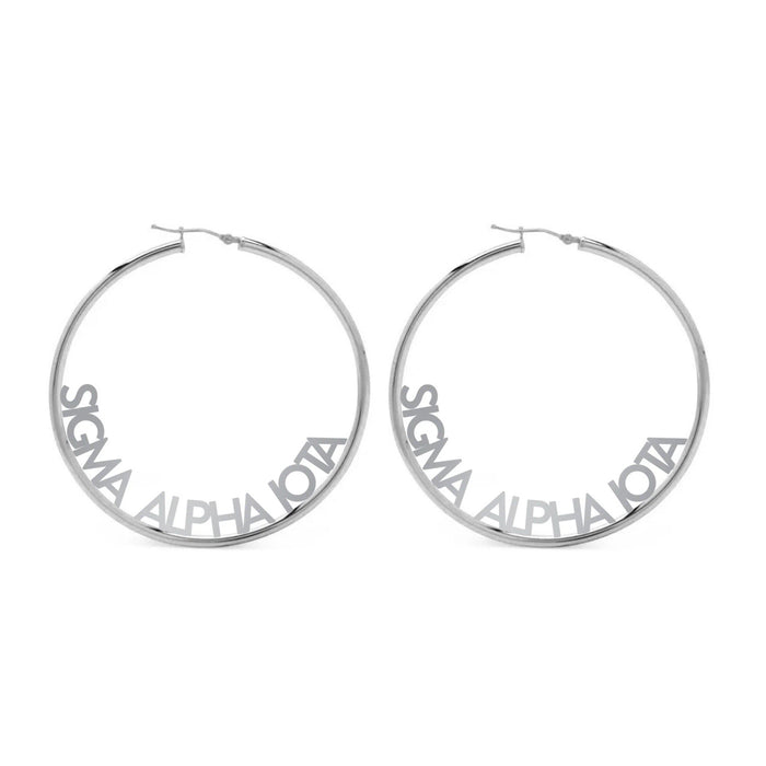 Sigma Alpha Iota Hoop Earrings Sigma Alpha Iota Hoop Earrings