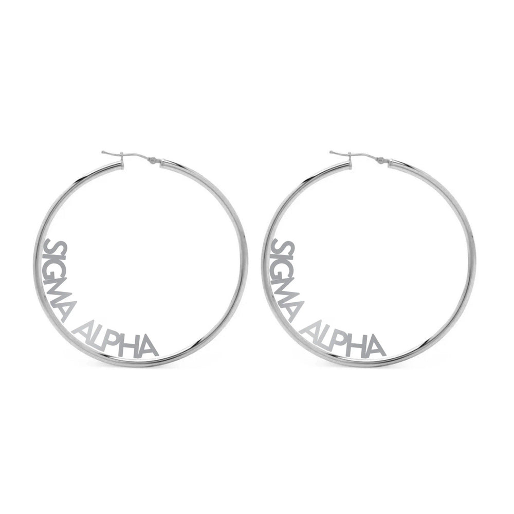 Sigma Alpha Hoop Earrings Sigma Alpha Hoop Earrings