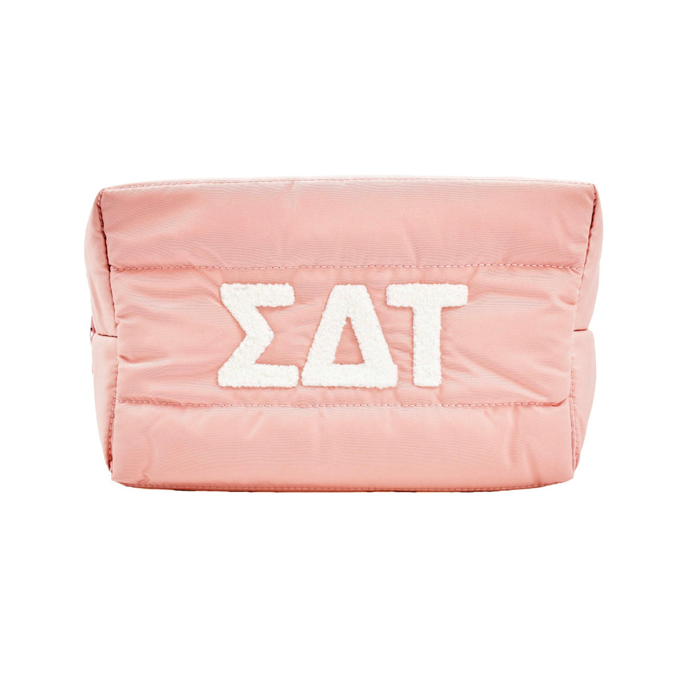 Sigma Delta Tau Puffer Style Makeup Bag Sigma Delta Tau Puffer Style Makeup Bag
