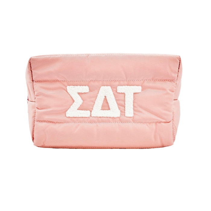 Sigma Delta Tau Puffer Style Makeup Bag Sigma Delta Tau Puffer Style Makeup Bag