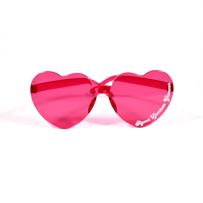 Sigma Lambda Gamma Heart Shaped Sunglasses Sigma Lambda Gamma Heart Shaped Sunglasses