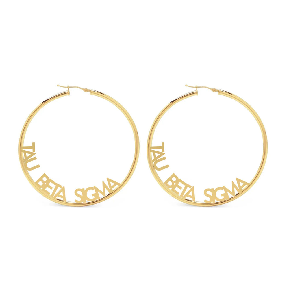 Tau Beta Sigma Hoop Earrings Tau Beta Sigma Hoop Earrings