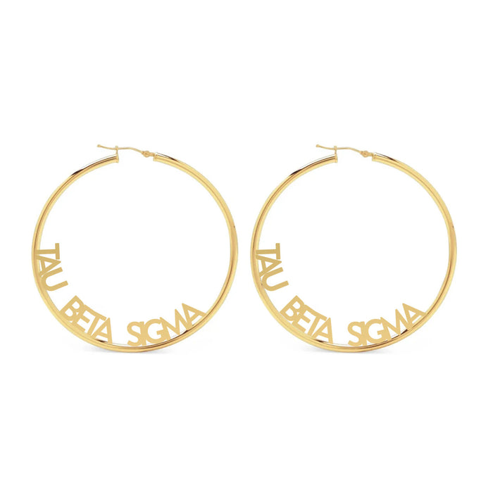 Tau Beta Sigma Hoop Earrings Tau Beta Sigma Hoop Earrings