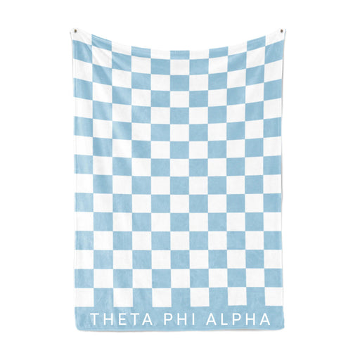 Homedecorgifts Theta Phi Alpha Sherpa Checkerboard Throw Blankets