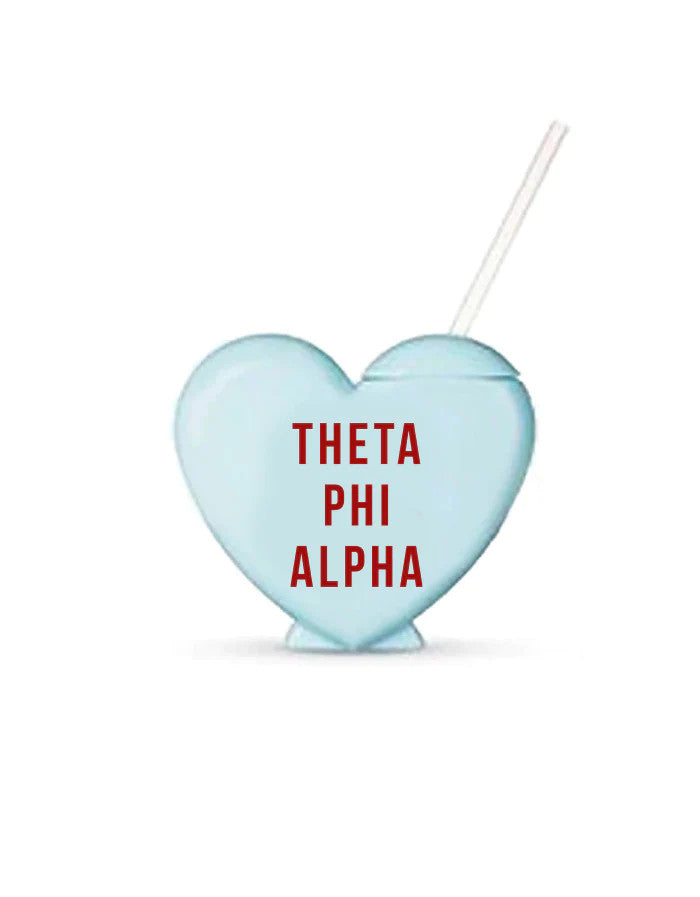Theta Phi Alpha Heart Shaped Tumblers Theta Phi Alpha Heart Shaped Tumblers