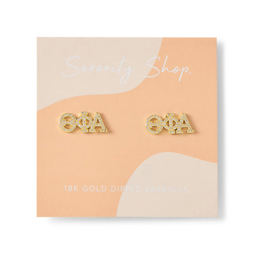 Theta Phi Alpha Studded Earrings