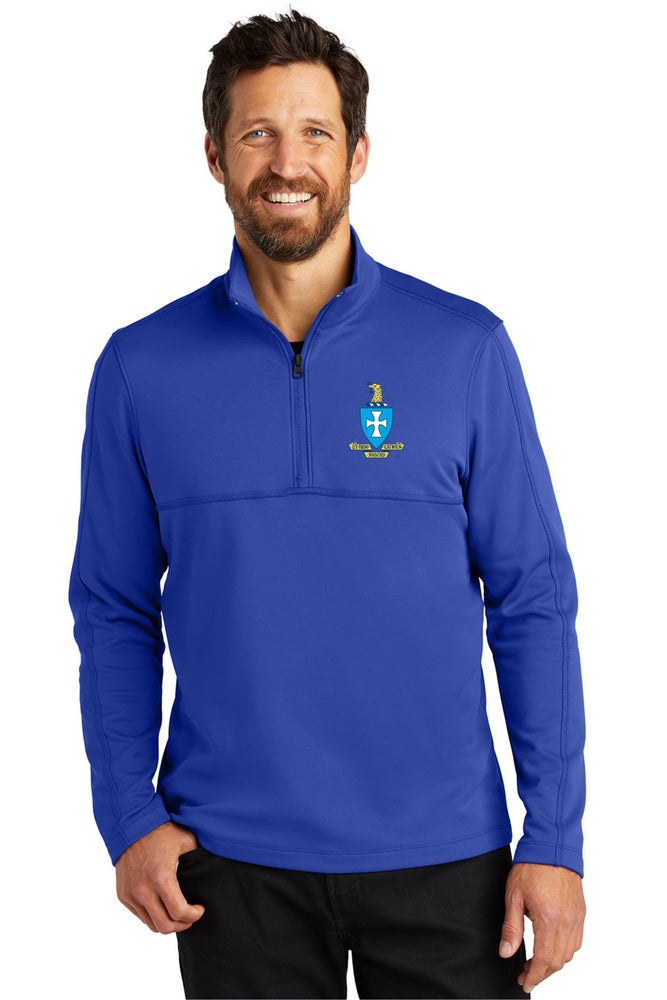 Sigma Chi Crest Shield Smooth Fleece 1/4 Zip Sigma Chi Crest - Shield Smooth Fleece 1/4-Zip