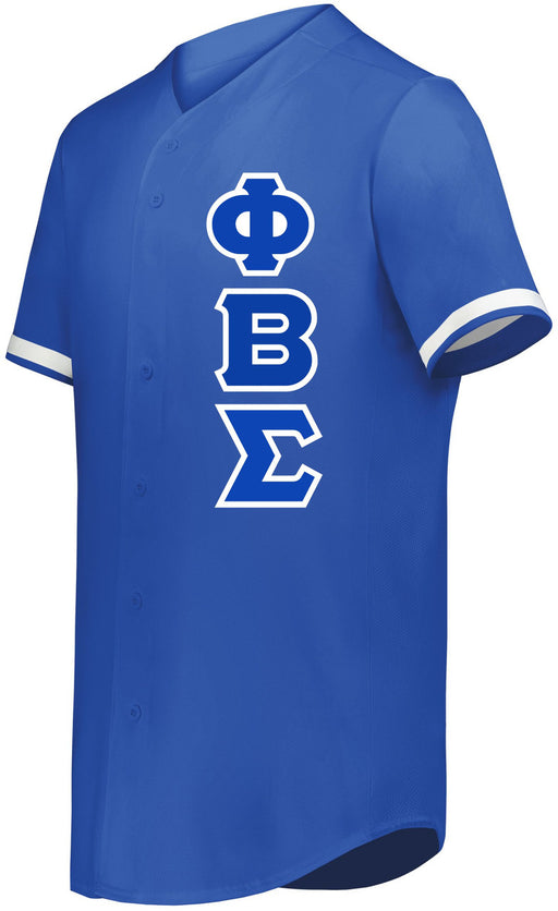 Phi Beta Sigma Phi Beta Sigma Lettered Baseball Jersey