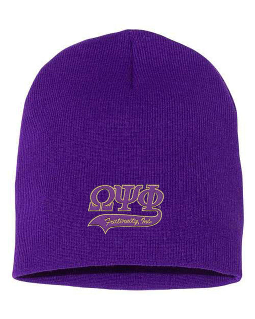 Omega Psi Phi Omega Psi Phi Letter Tail Beanie