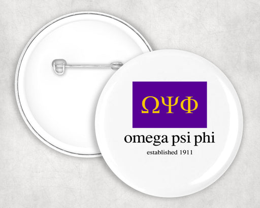 Omega Psi Phi Omega Psi Phi Flag Button