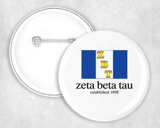 Zeta Beta Tau Zeta Beta Tau Flag Button