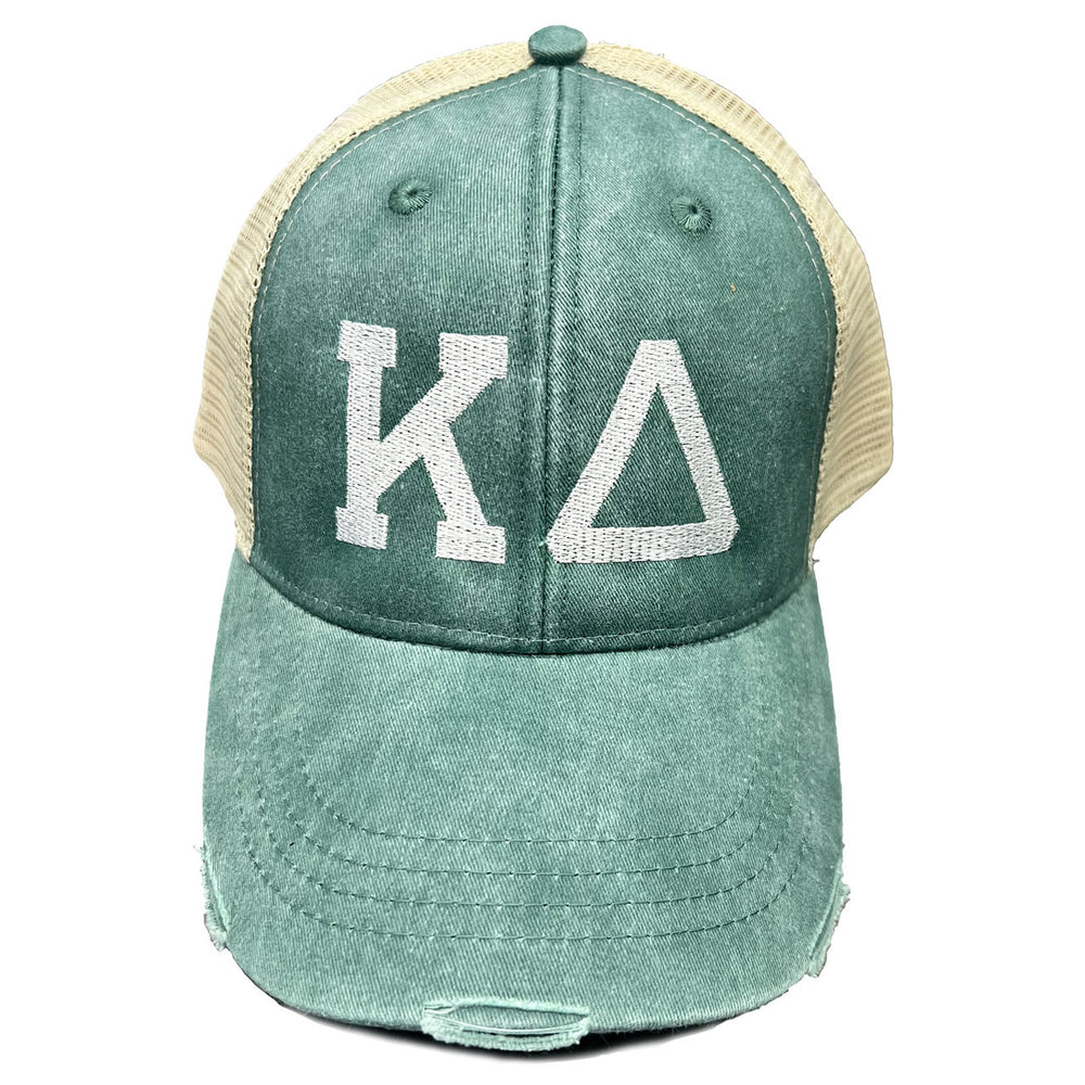 Kappa Delta Distressed Trucker Hat Kappa Delta Distressed Trucker Hat
