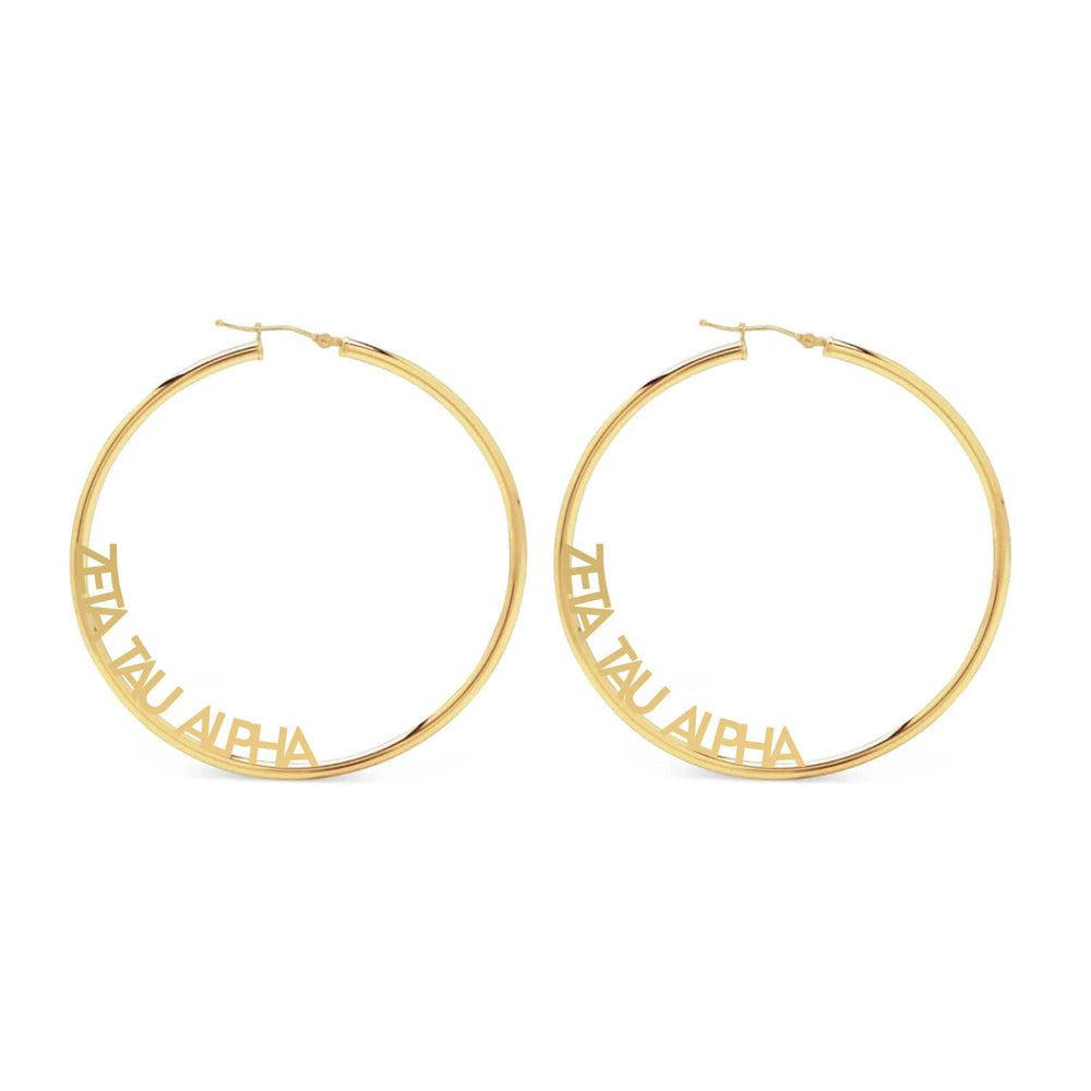 Zeta Tau Alpha Hoop Earrings Zeta Tau Alpha Hoop Earrings