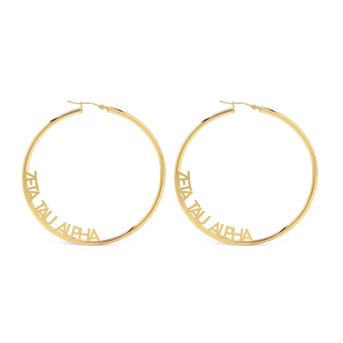 Zeta Tau Alpha Hoop Earrings Zeta Tau Alpha Hoop Earrings