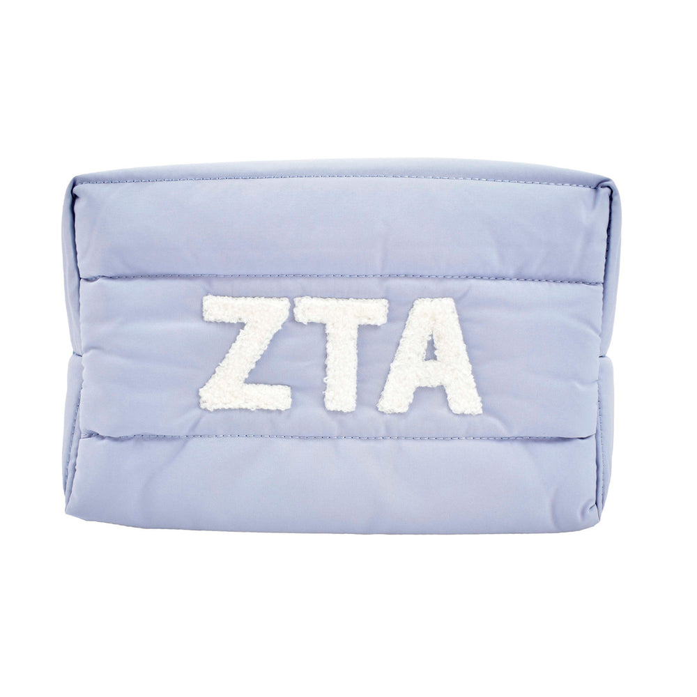 Zeta Tau Alpha Puffer Style Makeup Bag Zeta Tau Alpha Puffer Style Makeup Bag